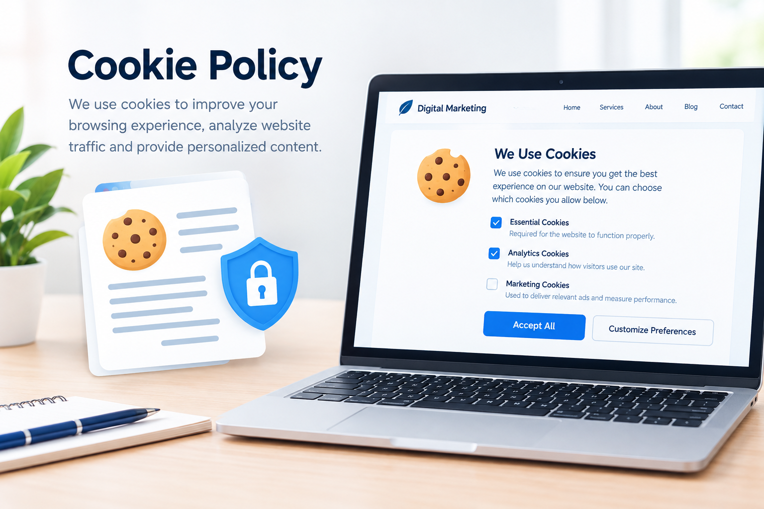 Website Cookie Policy and cookie preferences